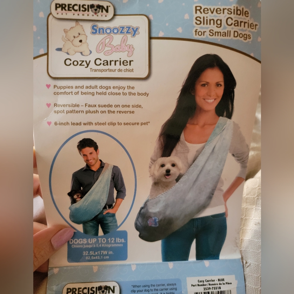 NWT SnooZZy Baby Cozy Carrier for Small Dogs(dogs up to 12pounds)